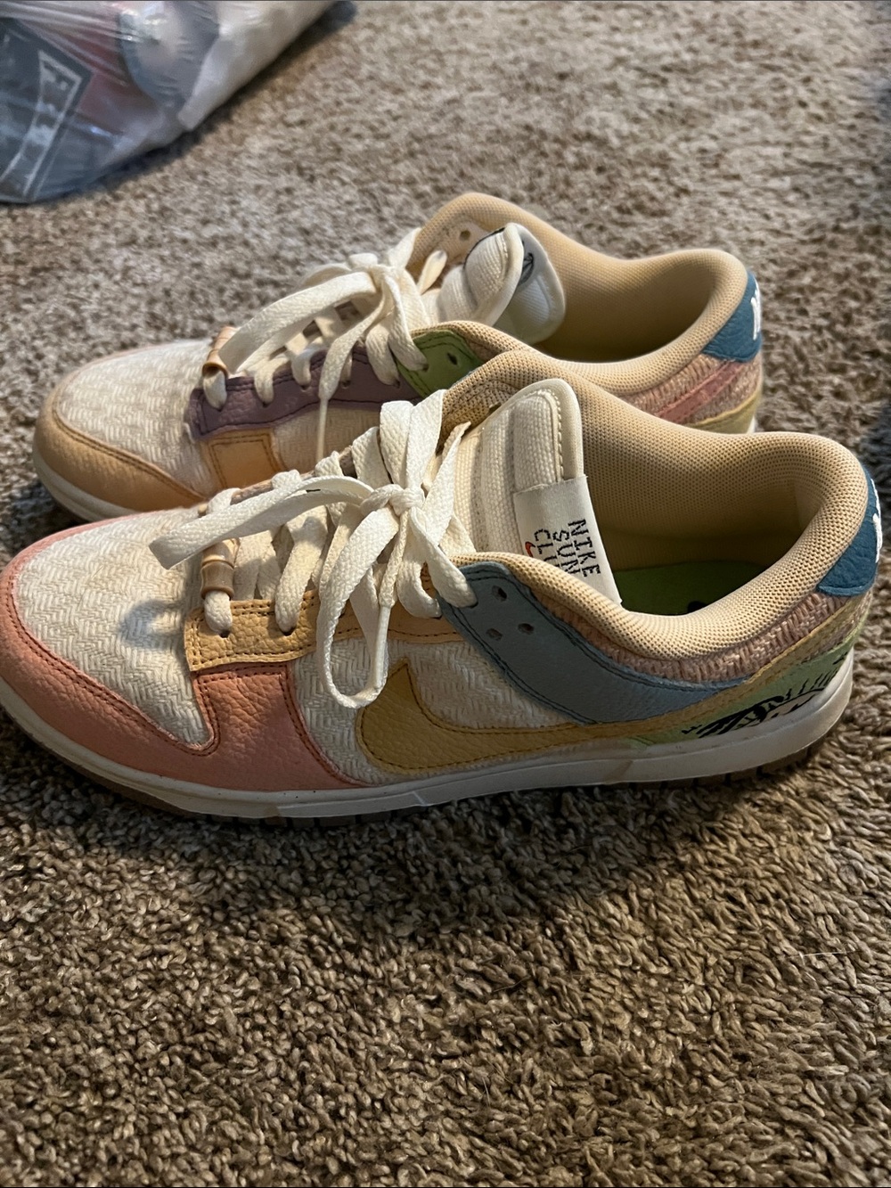 Nike Kids Multicolor Pastel Low-Top Sneakers